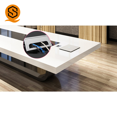 Easy Repairable Solid Surface Conference Table Stain Resistant