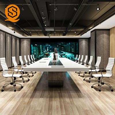 Easy Repairable Solid Surface Conference Table Stain Resistant
