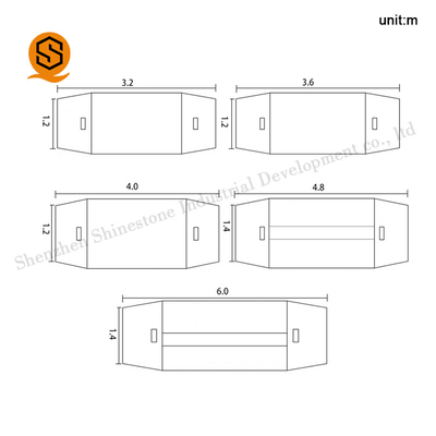 Solid Surface Meeting Room Table 2.4m 3m 3.5m 4m Customized