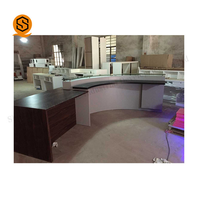 NFS Acrylic Reception Desk NFS Inconspicuous Joint Seamless