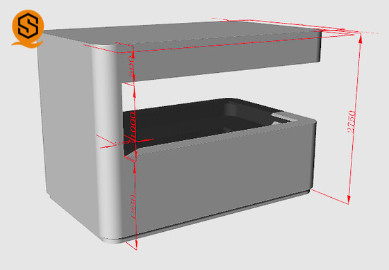 Acrylic Solid Surface Big Bar Counter With Easy Repairable