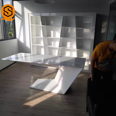OEM ODM Boss Office Desk Chemical Resistance Solid Surface Sheets