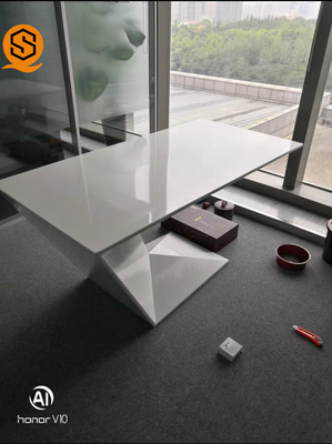 OEM ODM Boss Office Desk Chemical Resistance Solid Surface Sheets