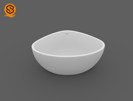 Corian Artificial Stone Oval Triangle Shaped Bathtub Easy Repairable
