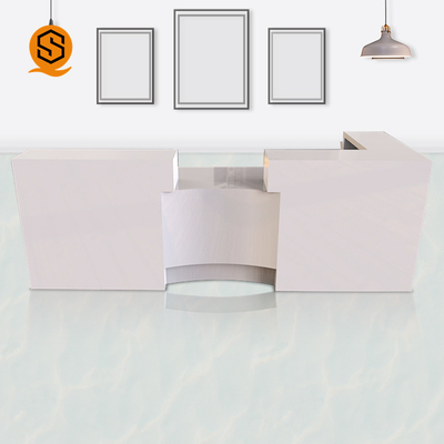 Reception Counter Artificial Stone Corian Solid Surface Hotel Office Marble Reception Desks