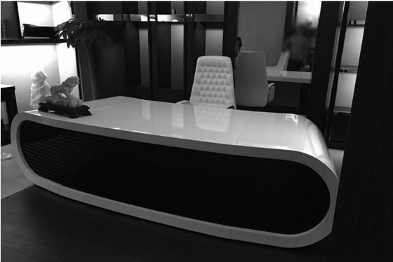 Acrylic Office Furniture Google Table Artificial Manager Boss Computer Laptop Desk