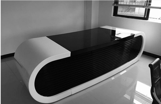 Acrylic Office Furniture Google Table Artificial Manager Boss Computer Laptop Desk
