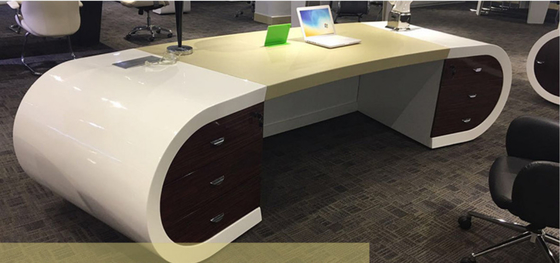 Acrylic Office Furniture Google Table Artificial Manager Boss Computer Laptop Desk