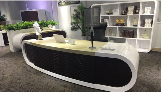 Acrylic Office Furniture Google Table Artificial Manager Boss Computer Laptop Desk