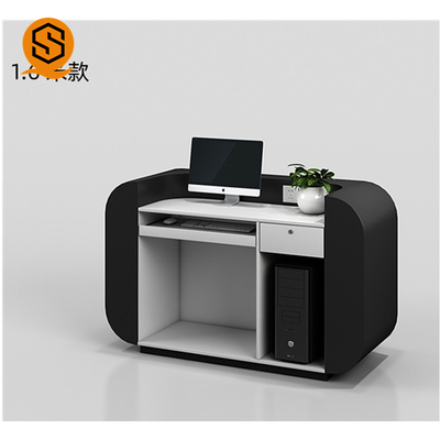 Matte Repairable Solid Surface Reception Counter Joint Seamless Marble Pattern