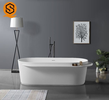 SGS Antibacterial 170cm Freestanding Adult Bathtub Matte White 300C