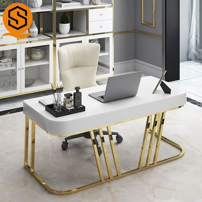 GMC PMMA Artificial Stone Computer Desk OEM CUPC Modern Office Desk