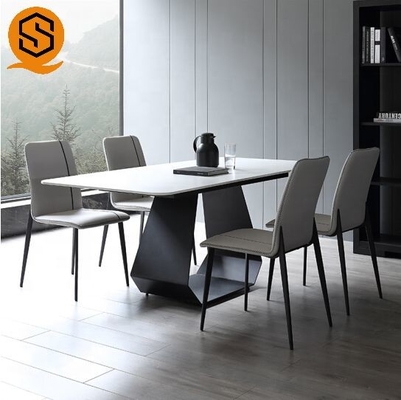 Seamless Joint Modern Restaurant Table Waterproof Repairable 4 Seats CUPC