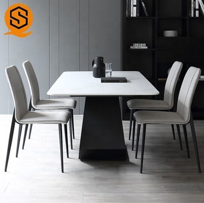 Seamless Joint Modern Restaurant Table Waterproof Repairable 4 Seats CUPC