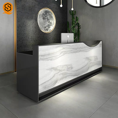 SGS Artificial Repairable Stone Reception Desk Boutique GMC Salon Counter