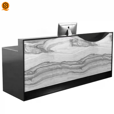 SGS Artificial Repairable Stone Reception Desk Boutique GMC Salon Counter