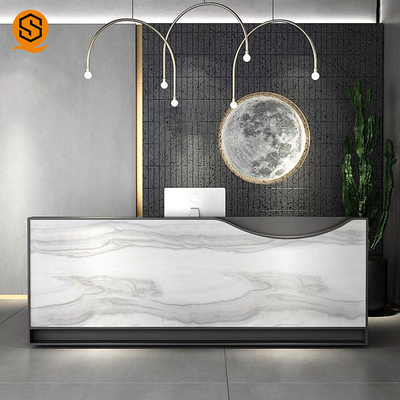 SGS Artificial Repairable Stone Reception Desk Boutique GMC Salon Counter