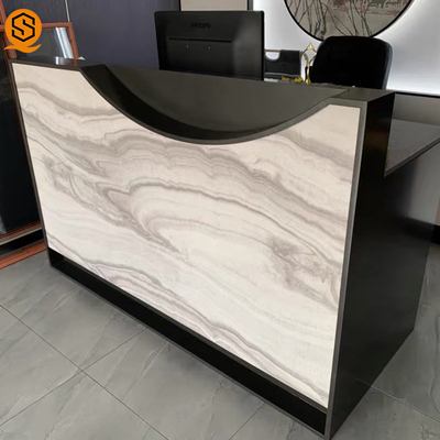 SGS Artificial Repairable Stone Reception Desk Boutique GMC Salon Counter