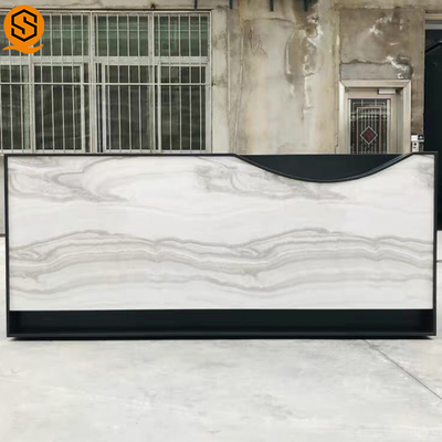 SGS Artificial Repairable Stone Reception Desk Boutique GMC Salon Counter