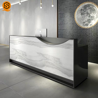 SGS Artificial Repairable Stone Reception Desk Boutique GMC Salon Counter