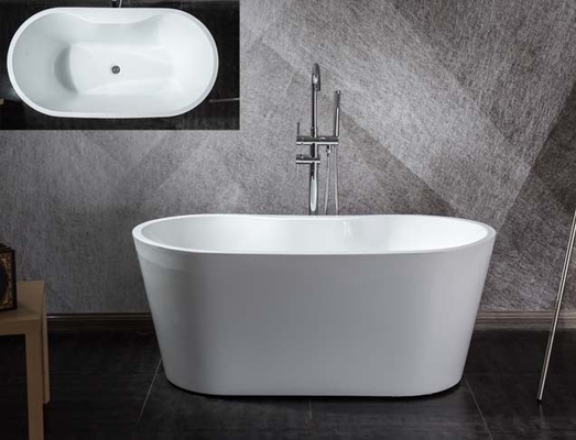 Freestanding Artificial Stone Bathtub 170CM For Office Building