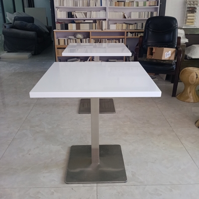 Seamless Joint Artificial Stone Table 130cm Non Porous For Coffee Shop