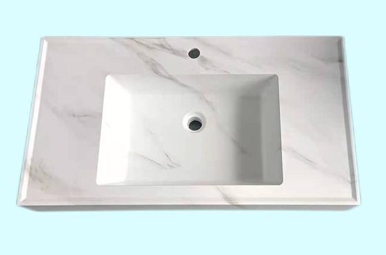 Calaeatta Artificial Stone Wash Sink White Marble Grain Non Porous