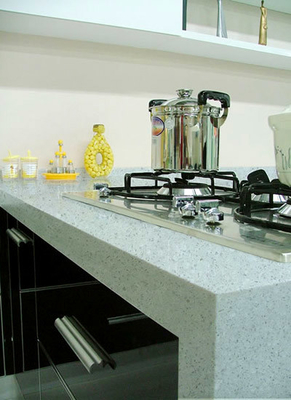 Quartz Granite Solid Surface Bar Counter Seamless Joint Anti Polution