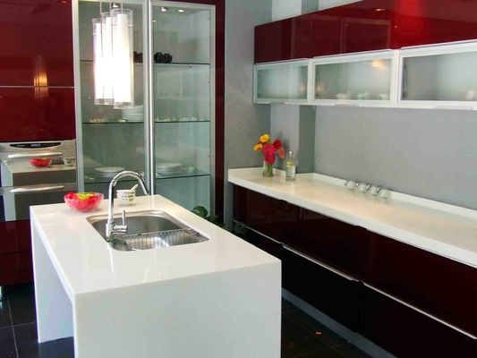 Quartz Granite Solid Surface Bar Counter Seamless Joint Anti Polution