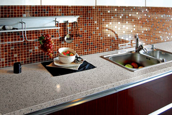 Quartz Granite Solid Surface Bar Counter Seamless Joint Anti Polution