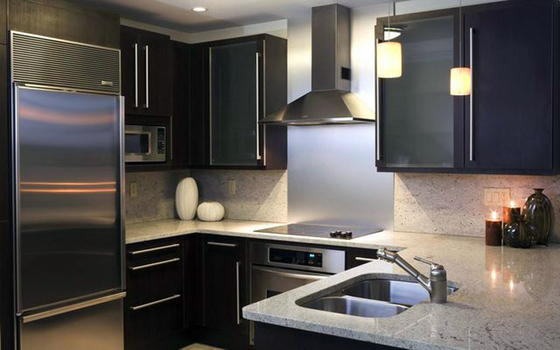 Quartz Granite Solid Surface Bar Counter Seamless Joint Anti Polution
