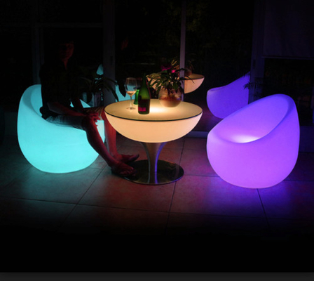 Night Lamp Decorative Party Modular LED Cocktail Bar Furniture Lighting Portable PE Plastic Bar Counter Furniture